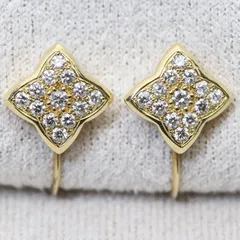 ヴァンドーム青山 K18 ダイヤ アリュメ フラワー イヤリング24-3156S