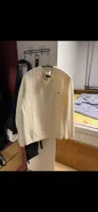 ポロ ラルフローレン ケーブル ニット アイボリー