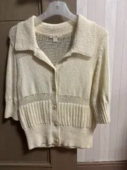 COS アイボリー ニット カーディガン