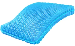 【特価商品】【 限定】 チチロバ(TITIROBA) ゲルクッション 極厚【冬用カバー付き】42×37×6cm 無重力 クッション 座布団 ハニカム構造 蒸れない 敬老の日 在宅勤務 オフィス 車 椅子 自宅用 洗える カバー 熱可塑性エラストマー ZD-03のサムネイル