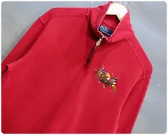 ポロ Ralph Lauren(ラルフローレン) マルチ ポニー コットン ハーフジップ ニット セーター (男性 L ）