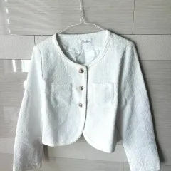 ツイードジャケット 白 ジャケット