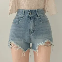 ハイウエスト ショートパンツ S (実際の写真 有り