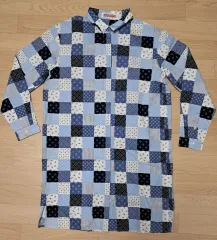 シャツ型ドレス ロングスリーブシャツ (寸法を参照)