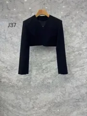 JS NEW YORK スター セール（当日発送）完売 ノーカラー クロップド ジャケット（セット可能）フィット 完全に綺麗