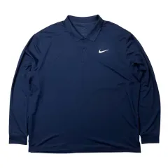 Nike(ナイキ） ドライフィット 長袖 Tシャツ ネイビー XL