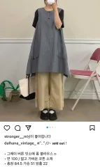 月一つ ヴィンテージ ノースリーブ ONE PIECE