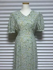 小花 ロング丈ワンピース