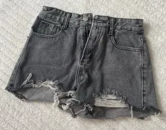 ハイウエスト デニム ショートパンツ 半ズボン