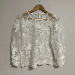 VAN AKE レースブラウス