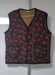冬ベスト/防寒ベスト/ファーベスト/花柄ベスト/キルティングベスト/キムジャンベスト(新商品)