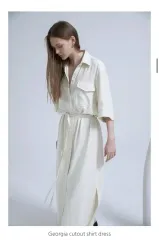 グーテ ジョージア カットアウト シャツ ドレス