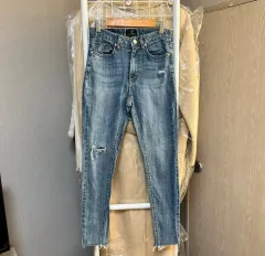 ウォッシュ スリット パンツ
