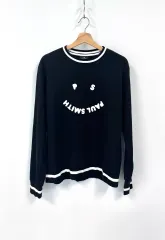 PAUL SMITH PAUL SMITH(ポール・スミス) スマイル 黒 スウェットシャツ パーカー L