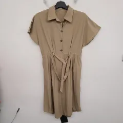 レディース 66 size 半袖 モダン ワンピース