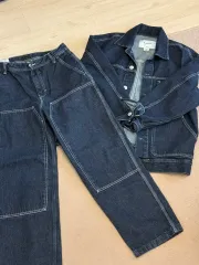 H ＆ M ユニセックス デニム ジャケット パンツ セットアップ セット