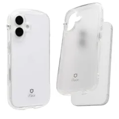 iFace Look in Clear Hybrid iPhone 16 ケース(クリア/フロスト)【アイフォン16 クリアケース アイフェイス 透明 スマホケース 耐衝撃 指紋が目立ちにくい すりガラス風 カバー ストラップホール付き】ｍａ