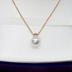 750WG 俄 NIWAKA 白澄花 あこや真珠 7.5mm ネックレス K18 - メルカリ