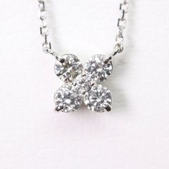 PT900/PT850 ダイヤモンド ネックレス D 0.61c 蝶 バタフライ - メルカリ