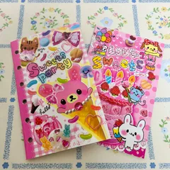 【シール帳　プリキュートスイーツ　2冊セット】当時物　6穴手帳対応　レモン株式会社　平成レトロ　平成女児　デッドストック