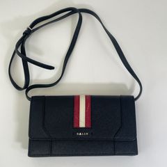 BALLY ネイビー ストライプ トートバッグ - メルカリ