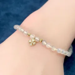 ローリーロドキン K18 天然石 ブレスレット クロス /24-2255Sのサムネイル