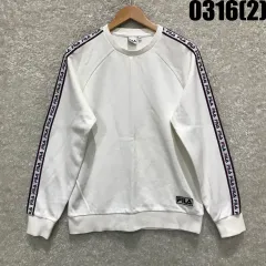 フィラ FILA ロゴ テープ 白 スウェット M