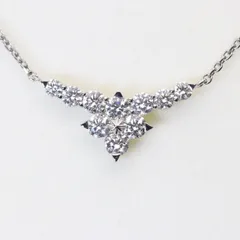 スタージュエリー プラチナ 0.33ct ネックレス ダイヤ/24-2210