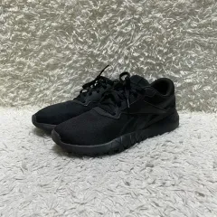 275 リーボック オールブラック ランニングシューズ スニーカー