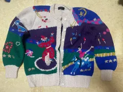 必須アイテム ヴィンテージ 刺繍 カーディガン