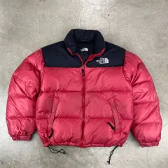 THE NORTH FACE(ザノースフェイス) 700 Nuptse(ヌプシ) ダーク ピンク パファー ダウン ショート ダウンジャケット （ 100 ）