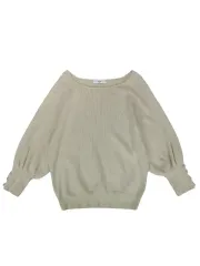 F DISCOAT パールポイント オフショルダー ニット レディース