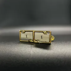 美品　Yves Saint Laurent　007　カフス　ゴールド　シルバー