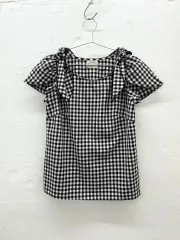 tocco チェック ブラウス