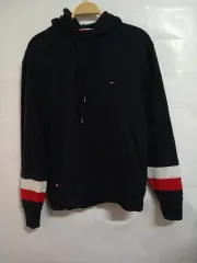 （ L 100 ) トミーヒルフィガー フード付きTシャツ ネイビー