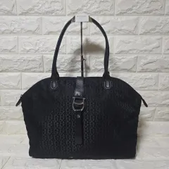 AIGNER(アイグナー) ナイロン ショッパー ポーチ ダーリーン ショルダーバッグ トートバッグ ブラック
