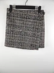 レディース チェック柄 ラップスカート