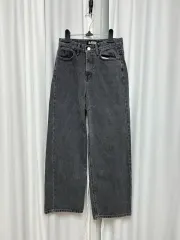 ブラックアップ ブラックデニム ワイド デニムパンツ