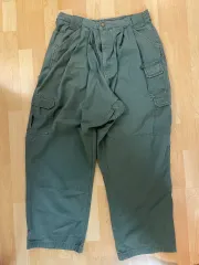 ヴィンテージ オリーブ バルーン カーゴパンツ