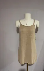 ザラ ノースリーブ ONE PIECE S (ベージュ)