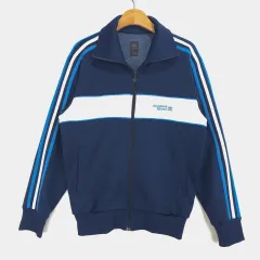 アディダス Adidas オリジナル スポーツ トラックジャージ ネイビー バイカラー ジャケット 100