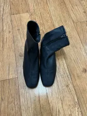 黒 アンクルブーツ 245