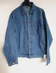 L （ 105 ） メンズ ポケット スナップ ボタン デニム デニムジャケット