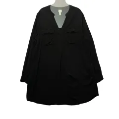 H ＆ M エイチ・アンド・エム 黒 ツーポケット ミニワンピース