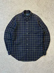 S ポロ Ralph Lauren(ラルフローレン) クラシックフィット グリーンポニー チェック シャツ