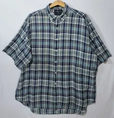 実寸 XXL （ 110 ） POLO RALPH LAUREN(ポロラルフローレン) チェック 半袖 シャツ