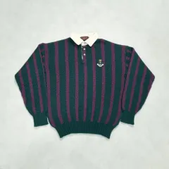 90s CHAPS by ralph lauren ニットシャツ - L ヴィンテージ POLO ラルフローレン ポロ