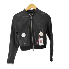 ディーゼル DIESEL シープレザー シングル ライダース ジャケット レディース import：XS のサムネイル