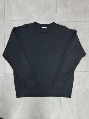 ZARA(ザラ) チャコールグレー ラウンド ニット セーター L