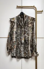 ZARA タイ ブラウス